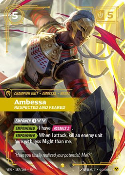 Ambessa, Respected and Feared (Overnumbered) (187/166) - Vendetta Foil