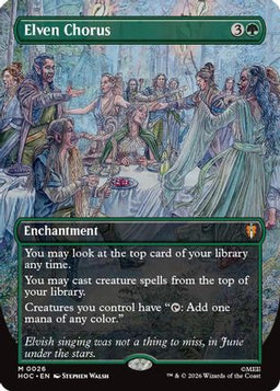 Elven Chorus (Borderless) (HOC-026) - The Hobbit: Eternal-Legal