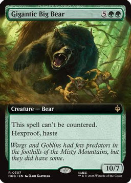Gigantic Big Bear (Extended Art) (HOB-307) - The Hobbit Foil