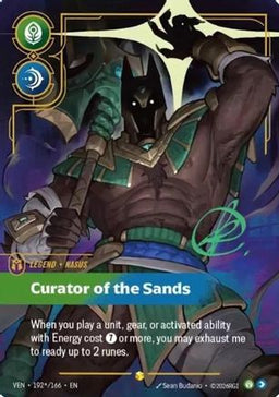 Nasus - Curator of the Sands (Signature) (192*/166) - Vendetta Foil