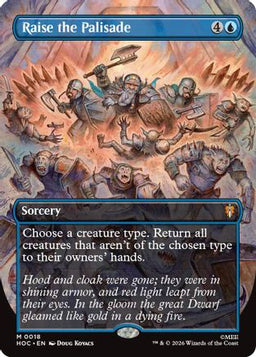 Raise the Palisade (Borderless) (HOC-018) - The Hobbit: Eternal-Legal Foil