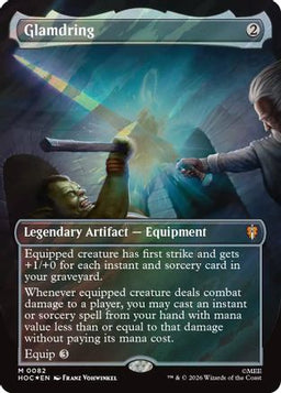 Glamdring (Borderless) (Surge Foil) (HOC-082) - The Hobbit: Eternal-Legal Foil