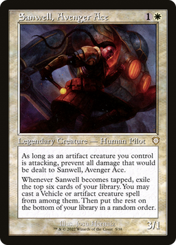 Sanwell, Avenger Ace (Retro Frame) (BRC-005) - The Brothers' War Commander