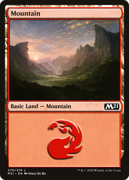 Mountain (270) (M21-270) - Core Set 2021 Foil