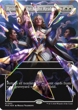 Return to the Light Realms (Borderless) (Facet Foil) (0451) (FRA-451) - Reality Fracture Foil