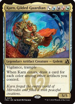 Karn, Gilded Guardian (FRA-272) - Reality Fracture Foil