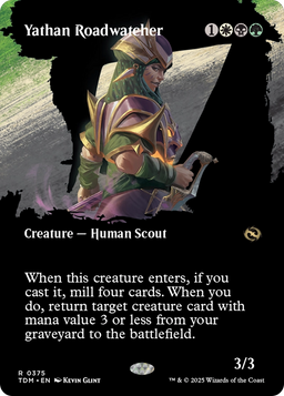 Yathan Roadwatcher (Borderless) (TDM-375) - Tarkir: Dragonstorm: (Showcase)