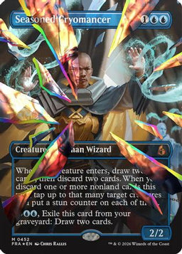 Seasoned Cryomancer (Borderless) (Facet Foil) (0452) (FRA-452) - Reality Fracture Foil