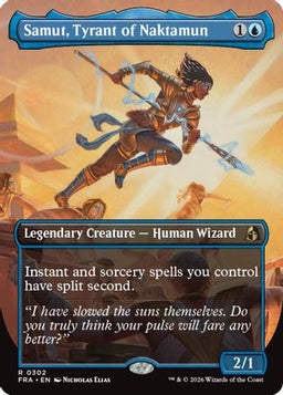 Samut, Tyrant of Naktamun (Borderless) (FRA-302) - Reality Fracture Foil