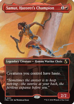 Samut, Hazoret's Champion (Borderless) (FRA-311) - Reality Fracture Foil