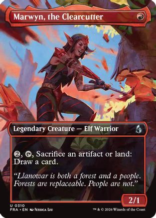 Marwyn, the Clearcutter (Borderless) (FRA-310) - Reality Fracture Foil