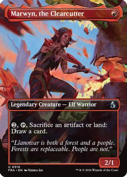 Marwyn, the Clearcutter (Borderless) (FRA-310) - Reality Fracture Foil