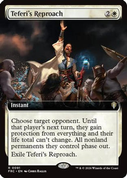 Teferi's Reproach (Extended Art) (FRC-091) - Commander: Reality Fracture