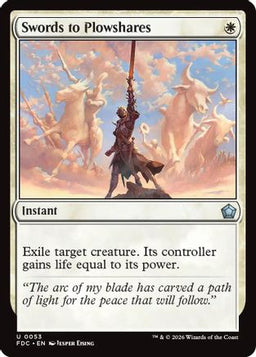 Swords to Plowshares (FDC-053) - Commander: Foundations