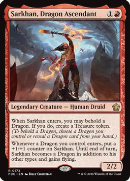 Sarkhan, Dragon Ascendant (FDC-172) - Commander: Foundations