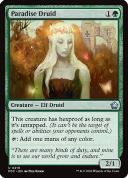 Paradise Druid (FDC-219) - Commander: Foundations