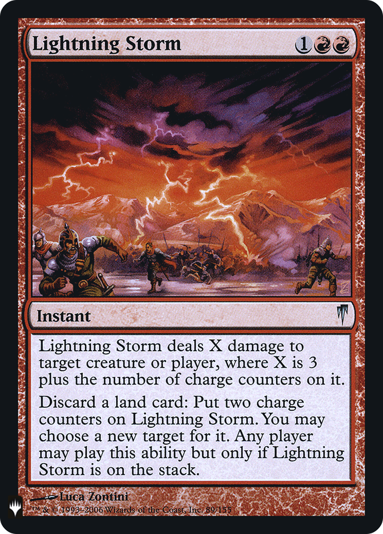 Lightning Storm (LIST-089) - The List Foil