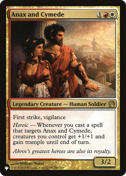 Anax and Cymede (LIST-186/249) - The List