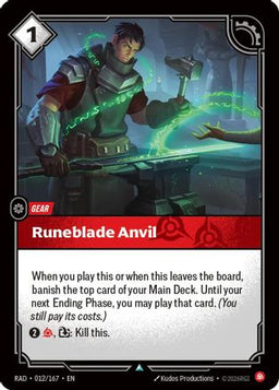 Runeblade Anvil (012/167) - Radiance Foil