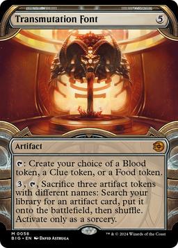 Transmutation Font (Showcase) (BIG-058) - The Big Score: (Showcase) Foil