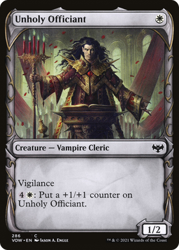Unholy Officiant (Showcase) (VOW-286) - Innistrad: Crimson Vow: (Showcase) Foil