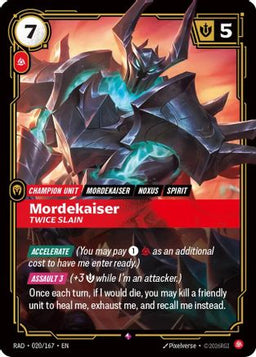 Mordekaiser, Twice Slain (020/167) - Radiance Foil