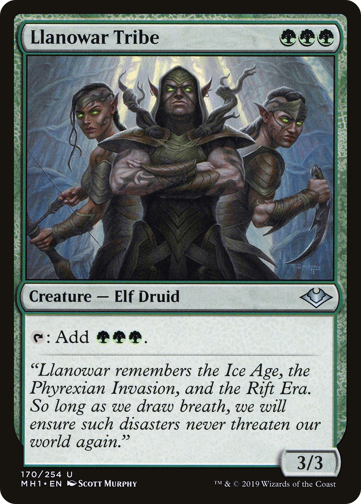 Llanowar Tribe (MH1-170) - Modern Horizons