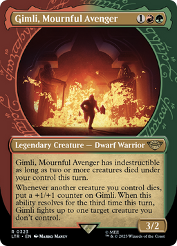 Gimli, Mournful Avenger (Showcase) (LTR-323) - The Lord of the Rings: Tales of Middle-earth: (Showcase) (Borderless)