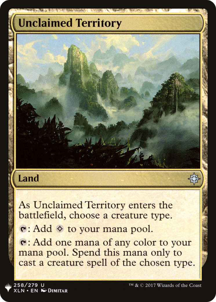 Unclaimed Territory (LIST-258) - The List