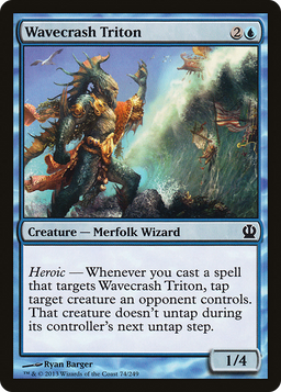 Wavecrash Triton (THS-074) - Theros Foil