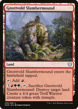 Gnottvold Slumbermound (KHM-258) - Kaldheim Foil