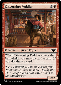 Discerning Peddler (OTJ-121) - Outlaws of Thunder Junction Foil