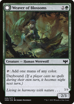 Weaver of Blossoms (VOW-226) - Innistrad: Crimson Vow: (Double Faced Transform) Foil