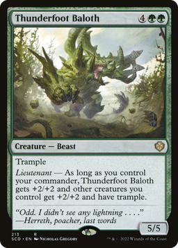 Thunderfoot Baloth (SCD-213) - Starter Commander Decks