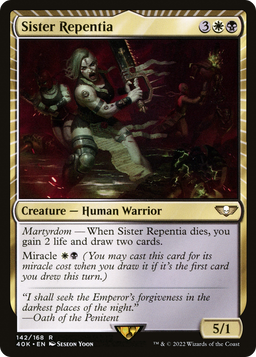Sister Repentia (40K-142) - Warhammer 40,000 Commander: (miracle)
