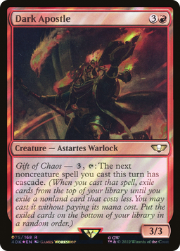 Dark Apostle (Surge Foil) (40K-075) - Warhammer 40,000 Commander Foil
