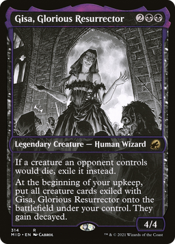 Gisa, Glorious Resurrector (Showcase) (MID-314) - Innistrad: Midnight Hunt: (Showcase) Foil