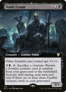 Tomb Tyrant (Extended Art) (MIC-061) - Midnight Hunt Commander: (Extended Art)