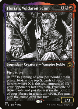 Florian, Voldaren Scion (Showcase) (MID-318) - Innistrad: Midnight Hunt: (Showcase) Foil