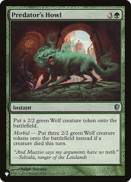Predator's Howl (LIST-37/210) - The List
