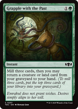 Grapple with the Past (TDC-257) - Commander: Tarkir: Dragonstorm
