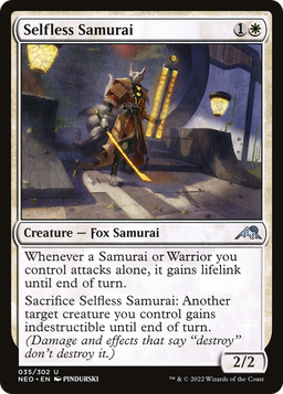 Selfless Samurai (NEO-035) - Kamigawa: Neon Dynasty