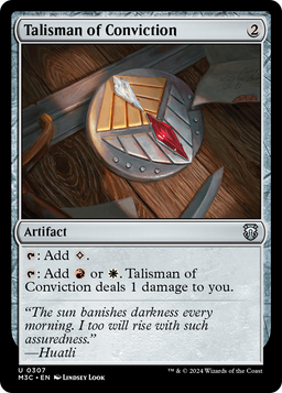 Talisman of Conviction (M3C-307) - Modern Horizons 3 Commander