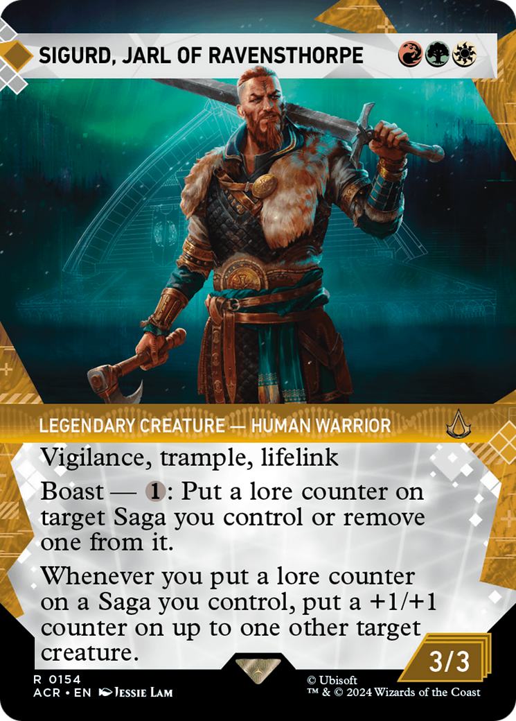 Sigurd, Jarl of Ravensthorpe (Showcase) (ACR-154) - Assassin's Creed: (Showcase) (Borderless)
