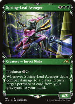 Spring-Leaf Avenger (Showcase) (NEO-349) - Kamigawa: Neon Dynasty: (Showcase)