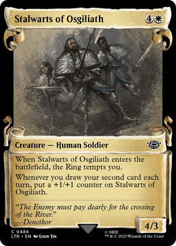 Stalwarts of Osgiliath (Showcase Scrolls) (LTR-484) - The Lord of the Rings: Tales of Middle-earth: (Showcase) Foil