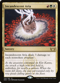 Incandescent Aria (SNC-192) - Streets of New Capenna Foil