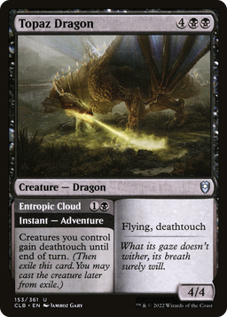 Topaz Dragon (CLB-153) - Commander Legends: Battle for Baldur's Gate Foil