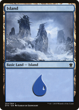 Island (254) (DTK-254) - Dragons of Tarkir Foil
