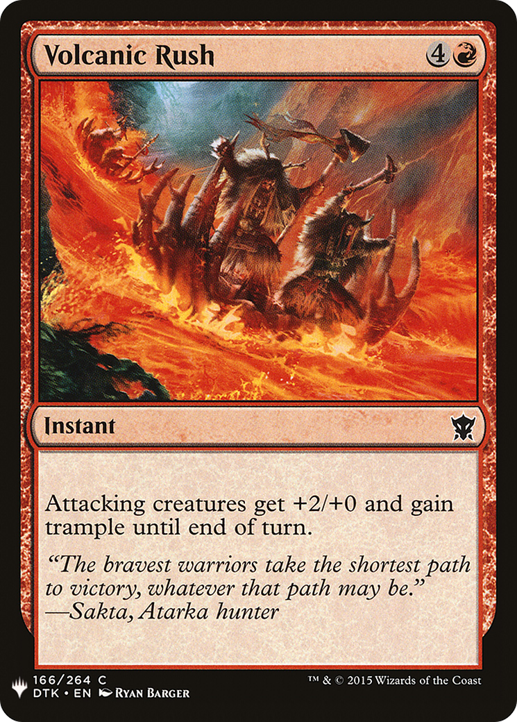 Volcanic Rush (LIST-166) - The List